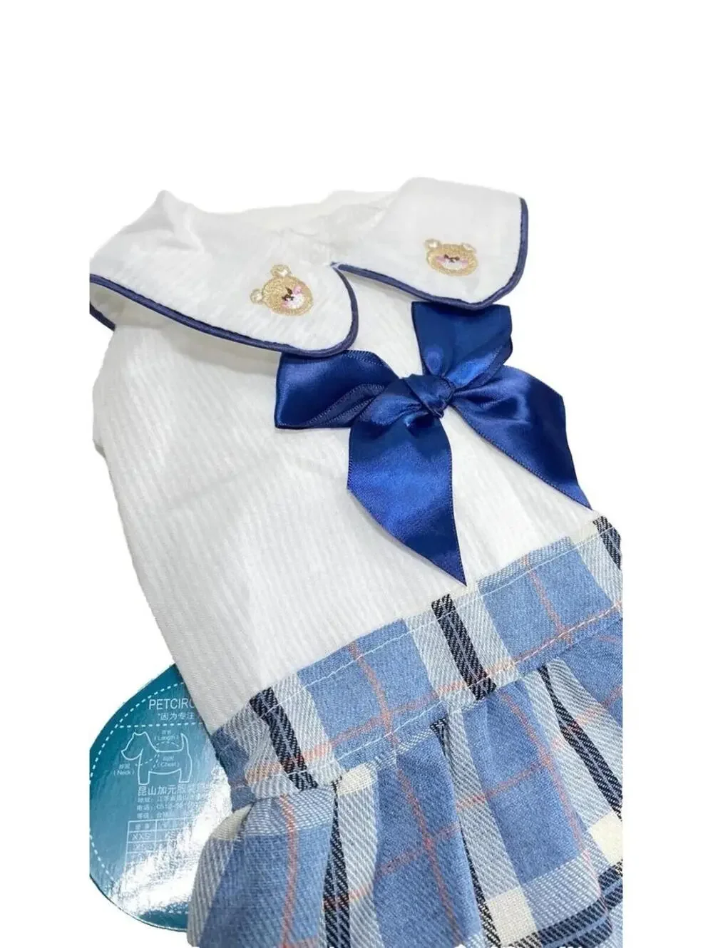 Dog School Girl Style Dress Medium Pet Outfit Costume Clothes Brand New